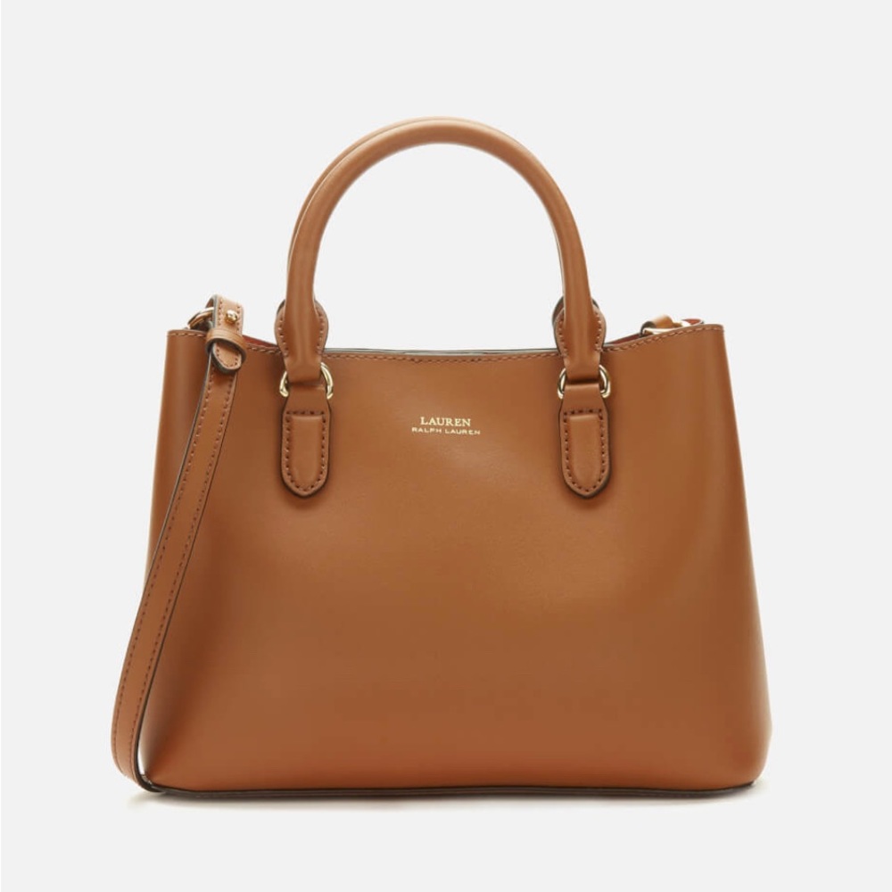 Lauren Ralph Lauren Women's Marcy II Mini Satchel - Lauren Tan/Monarch Orange